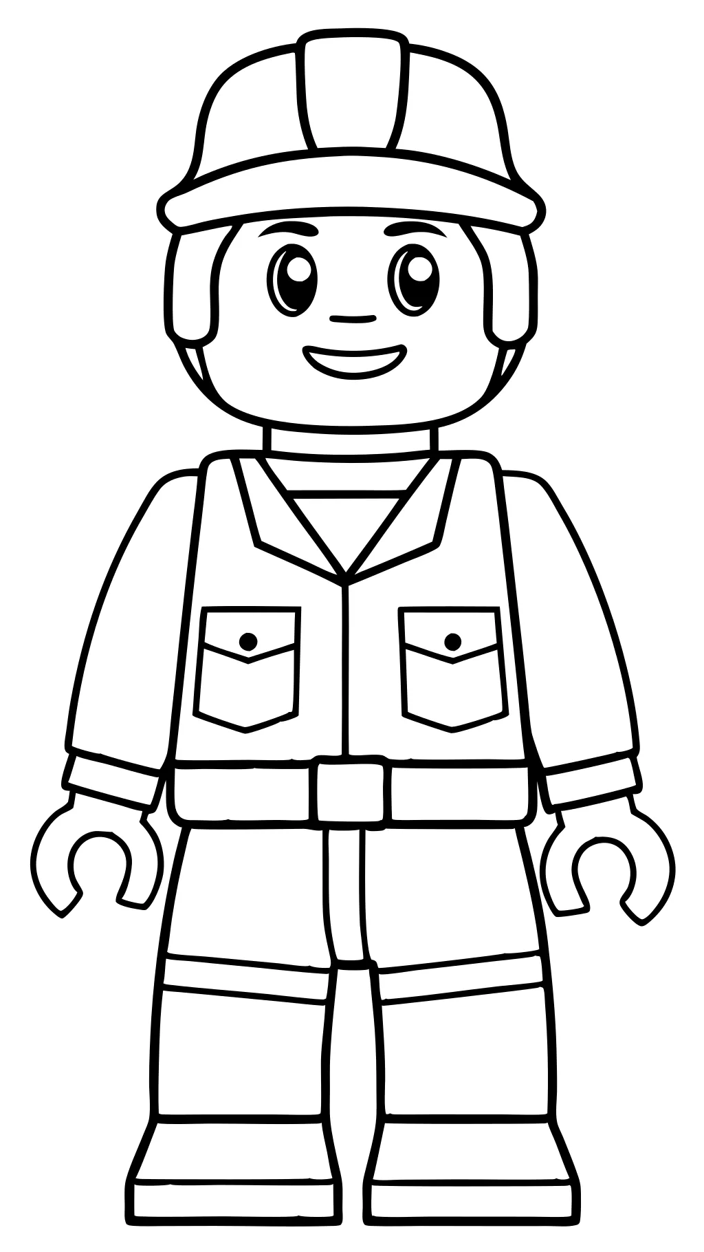 Páginas para colorear de la gente de Lego